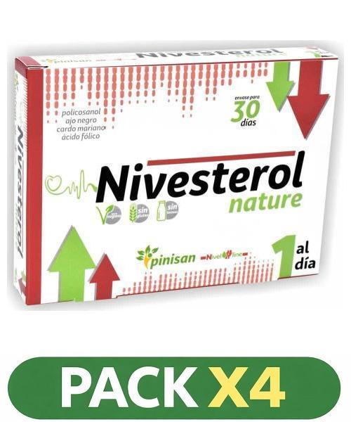 Pack x4 Nivesterol Nature - Pinisan - 30 cápsulas