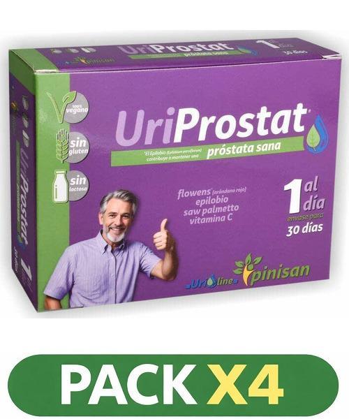 Pack x4 Uriprostat - Pinisan - 30 cápsulas