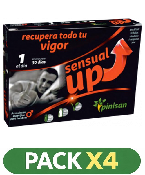 Pack x4 Sensual Up - Pinisan - 30 cápsulas