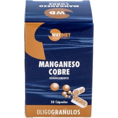 Manganeso + Cobre Oligogránulos - WayDiet - 50 cápsulas