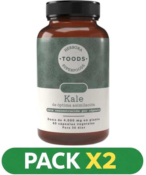 Pack x2 Kale - Herbora - 60 cápsulas.