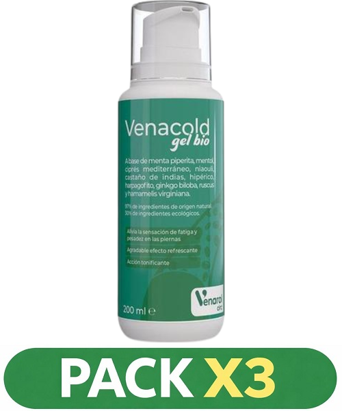 Pack x3 Venacold Gel - Herbora - 200ml