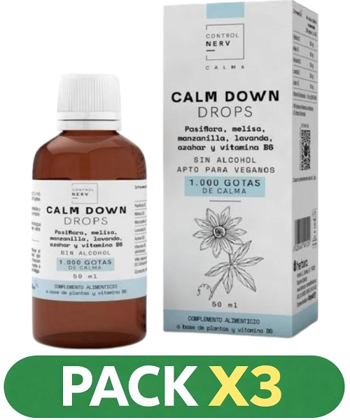 Pack x3 Calm Down Drops - Herbora - 50 ml.