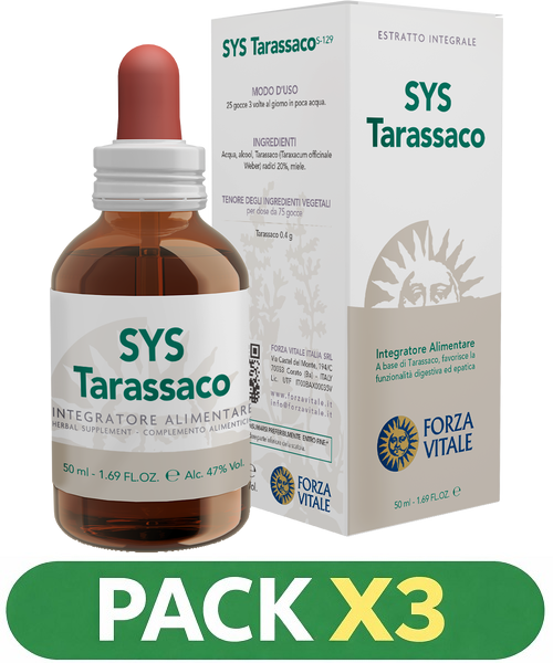 Pack x3 SYS Tarassaco (Diente De León) - Forza Vitale - 50 ml.