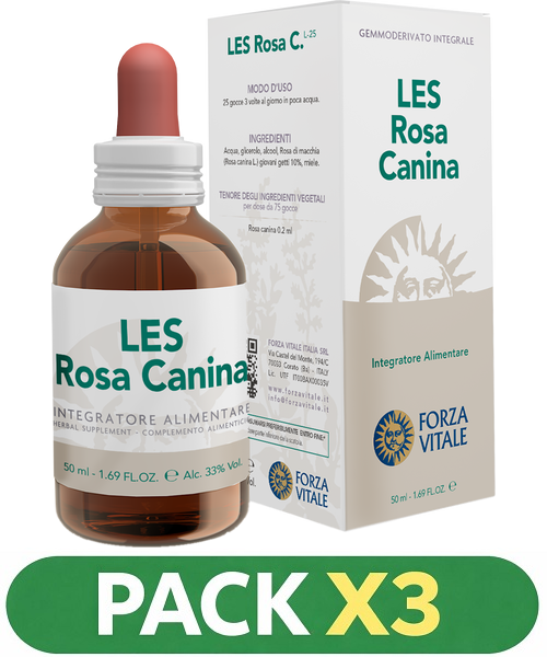 Pack x3 Les Rosa Canina (Rosal Silvestre) - Forza Vitale - 50 ml.