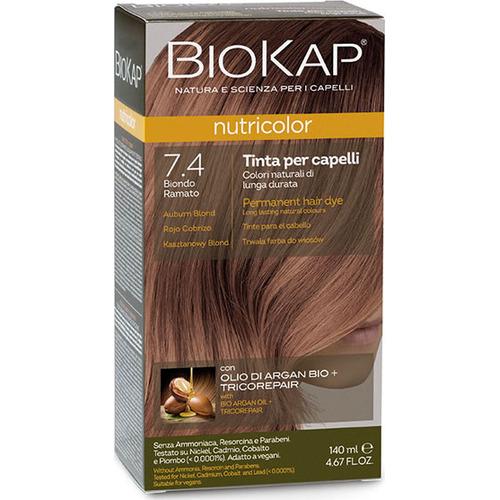 Nutricolor 7.4 Rojo Cobrizo - Biokap - 140 Ml