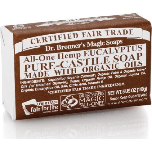 Pastilla Jabón Eucaliptos De Dr. Bronners, En Envase De 140 Gramos - Dr. Bronners - 140 Gramos
