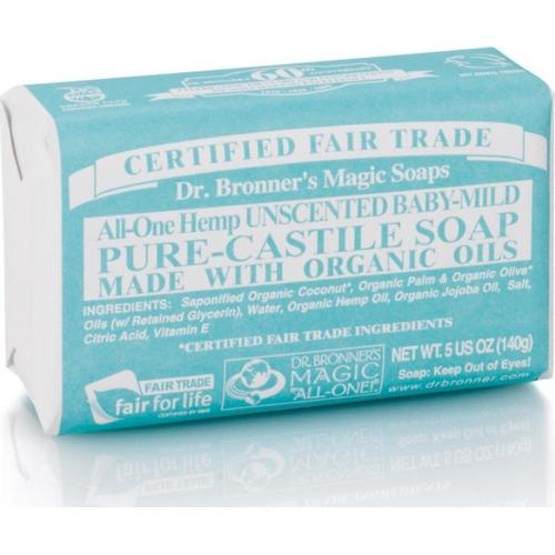 Pastilla Jabón Bebes - Neutro De Dr. Bronners, En Envase De 140 Gramos - Dr. Bronners - 140 Gramos