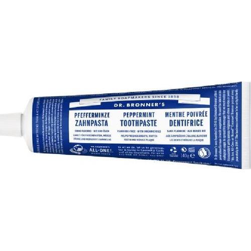 Dentrifico Peppermint De Dr. Bronners, En Envase De 140 Gramos - Dr. Bronners - 140 Gramos