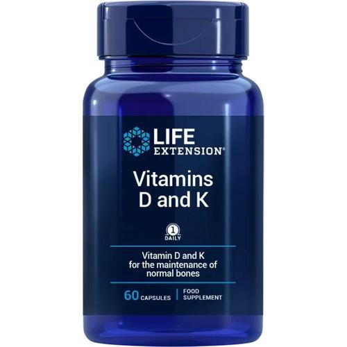 Vitamins D & K Life Extension - 60 Cápsulas