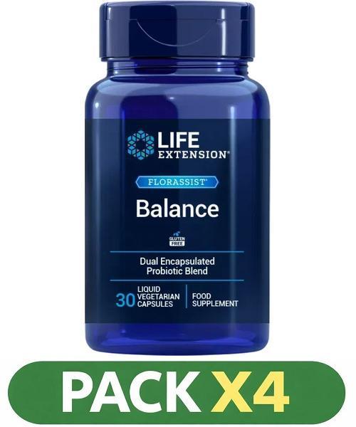 Pack x4 Florassist® Balance Life Extension - 30 Perlas