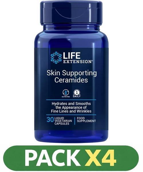 Pack x4 Skin Supporting Ceramides Life Extension - 30 Perlas