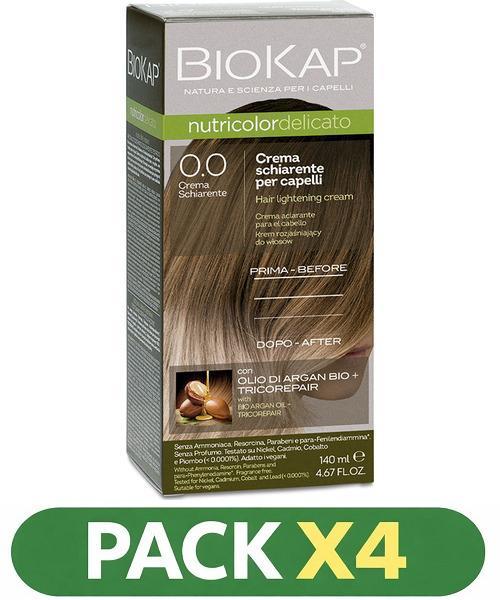 Pack x4 Delicato 0.0 Crema Decolorante - Biokap - 140 Ml