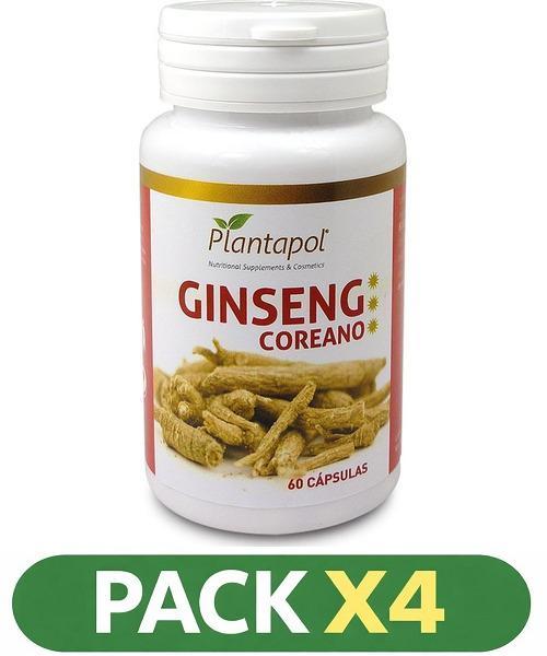 Pack x4 Ginseng Coreano - Plantapol - 60 Cápsulas