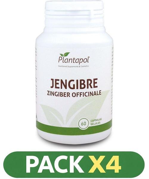 Pack x4 Jengibre - Plantapol - 60 Cápsulas