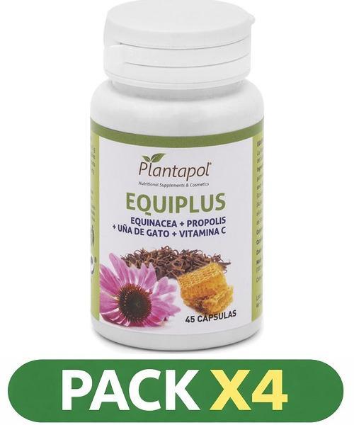 Pack x4 Plantapol Equiplus (equinacea,propolis,uña De Gato,vitamina C) - Plantapol - 45 Cápsulas