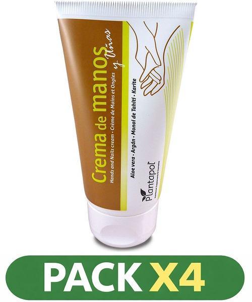 Pack x4 Crema De Manos Aloe Vera·monohi De Tahiti·karite - Plantapol - 75 Ml