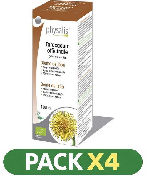 Pack x4 Tintura Taraxacum Officinale (diente De Leon) - Physalis - 100 Ml