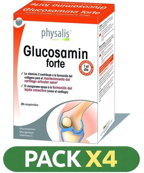 Pack x4 Glucosamin Forte - Physalis - 30 Cápsulas