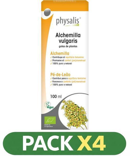 Pack x4 Tintura Alchemilla Vulgaris (pie De Leon) - Physalis - 100 Ml