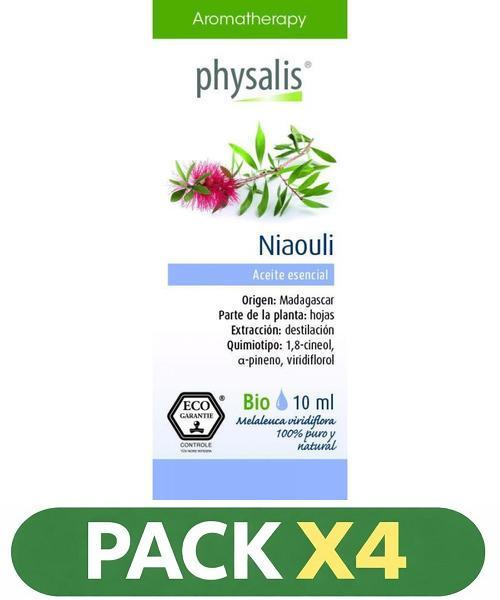 Pack x4 Aceite Esencial Niaouli - Physalis - 10 Ml