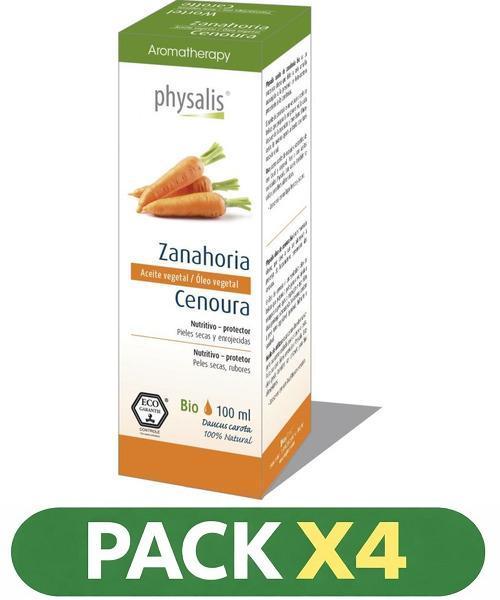 Pack x4 Aceite Zanahoria - Physalis - 100 Ml