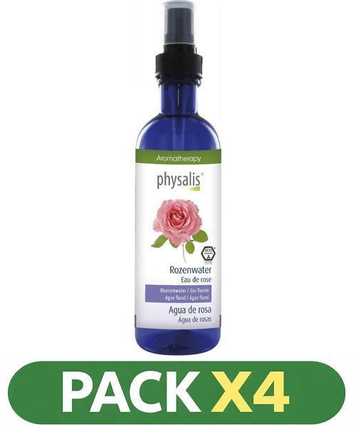Pack x4 Agua De Rosa - Physalis - 200 Ml