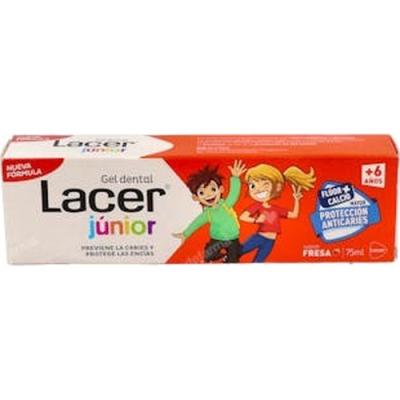 Lacer Gel Dental Junior 6-12 Aã?os Fresa 75 Ml 1400 Ppm Fluo