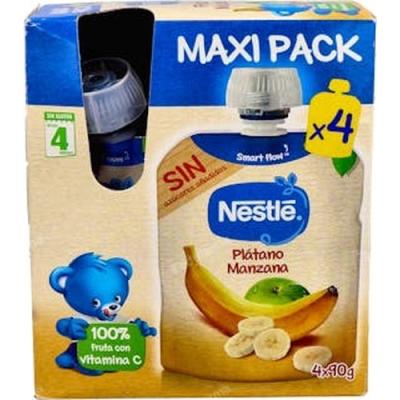 Nestle Bolsita Platano Manzana 4x90g.