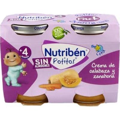 Nutriben Potito Cena Crema Calabaza Zanahoria 2x190g