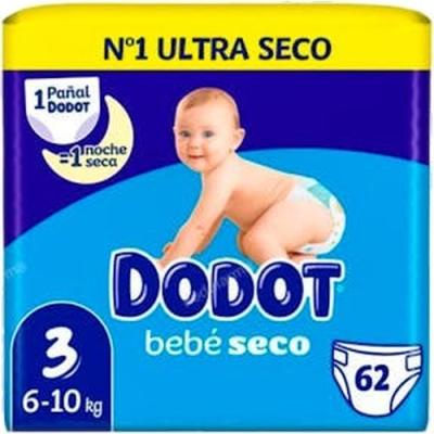 Dodot Paã?al Inf Bebe Seco Value T/3 6-10 Kg 62 Un