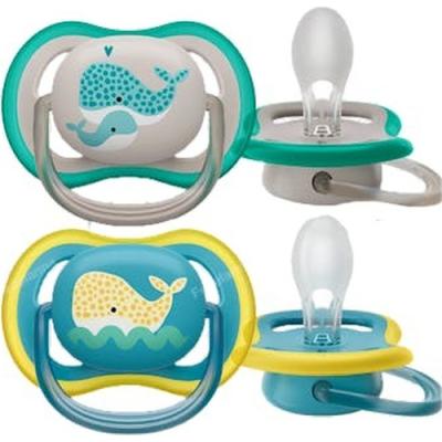 Avent Chupete Ultra Air +18m Neutro Ballenas 2 Ud Scf349/24