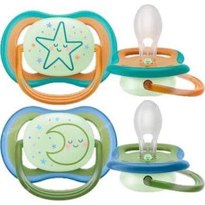 Avent Chupete Ultra Air Nocturnos +18m Neutro Luna/estrella