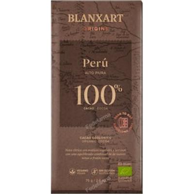 Chocolate Negro 100% Peru 75 Gr Eco