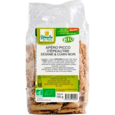 Aperitivo Espelta Sesamo Comino Negro 150 Gr Bio