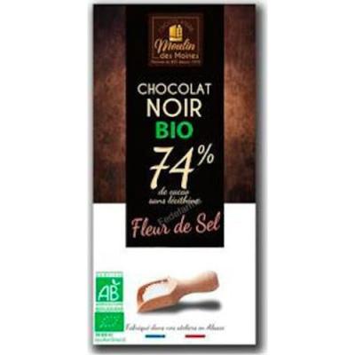 Chocolate Negro 74% Flor De Sal 100 Gr Bio