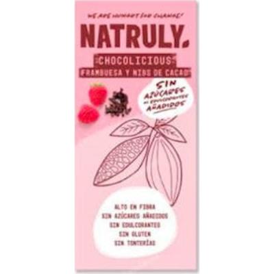 Chocolate Con Frambuesa  Y Nibs De Cacao Tableta 85 Gr Bio