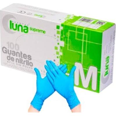 Omare Luna Guantes Nitrilo Blanco Sin Polvo 100 Udstalla M
