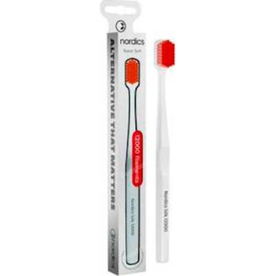 Cepillo Dental Super Soft Silk 12.000  Blanco/rojo