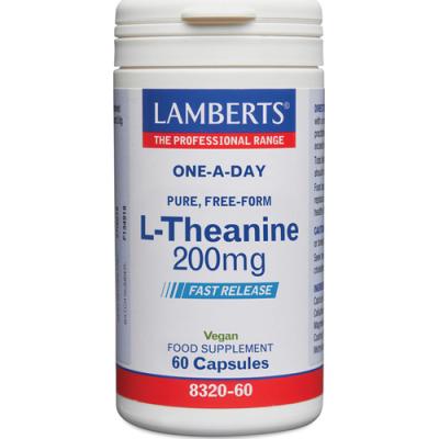 Lteanina 200 Mg - Lamberts - 60 Cápsulas