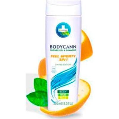 Bodycann Feel Sporty 3 En 1 Gel Champu Cañamo 250 Ml Vegan
