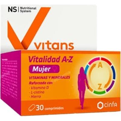 Ns Vitans Vitalidad A-z Mujer 30 Comp