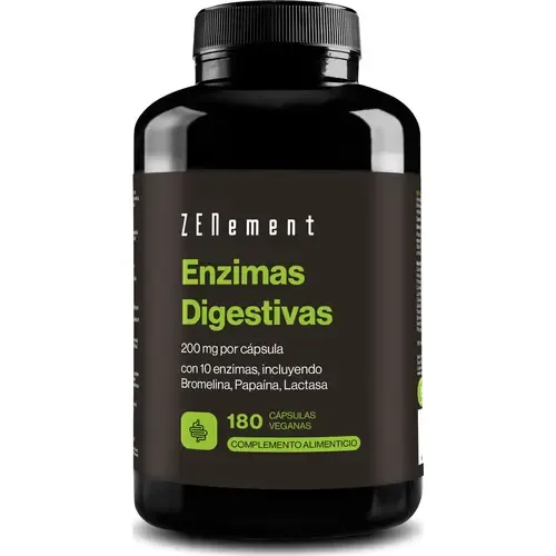 Enzimas Digestivas - Zenement - 180 cápsulas.