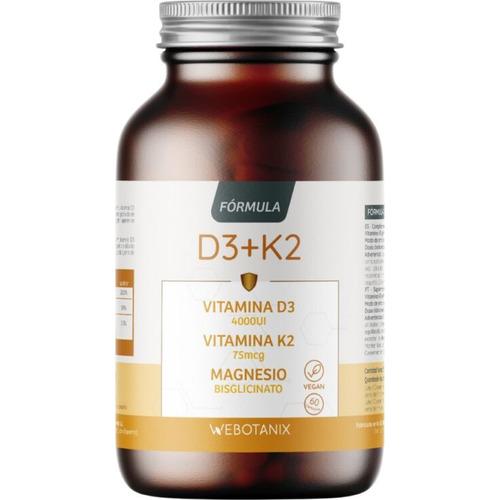 Vitamina D3+K2 Fórmula - Webotanix - 60 cápsulas