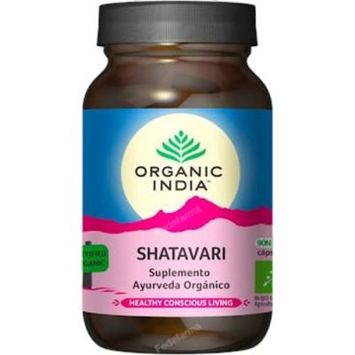 Organic India Shatavari Suplemento Ayurveda Organico 90 Veg