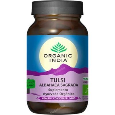 Organic India Tulsi Suplemento Ayurveda Organico 90 Veg Caps