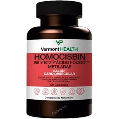 Homocisbin B6 + B12 + Acido Folico Metiladas 60cap