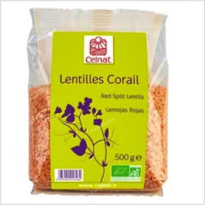 Lentejas Rojas  500gr Bio
