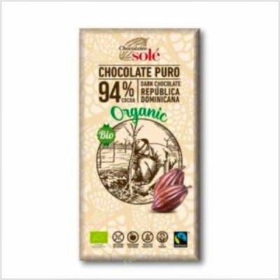 Chocolate Negro 94%  100gr. Eco Sg