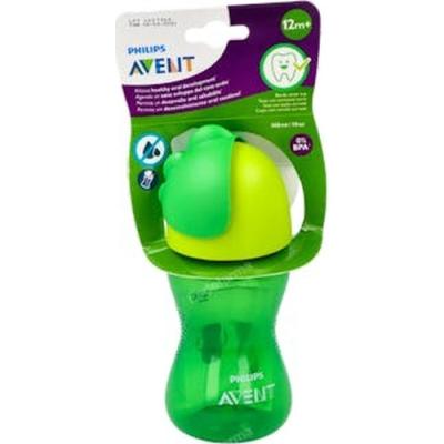 Vaso Con Pajita 300ml. Verde Scf798/01